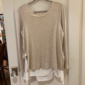 Two layer top with side ties